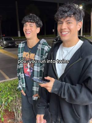 A post by @99julianandjovani on TikTok caption: pov: you run into twins @migreeltigre 