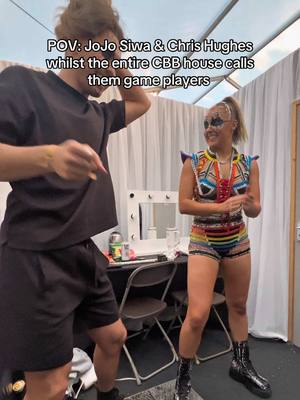 A post by @joebxggs on TikTok caption: LET EM JUST HAVE FUN AND VIBE #cbb #jojosiwa #chrishughes 