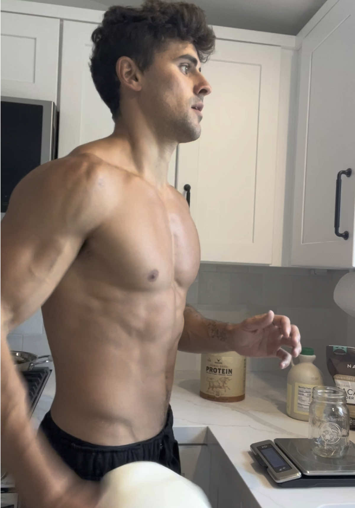 A post by @jackg on TikTok caption: post workout. p.s. stream baby blue rn