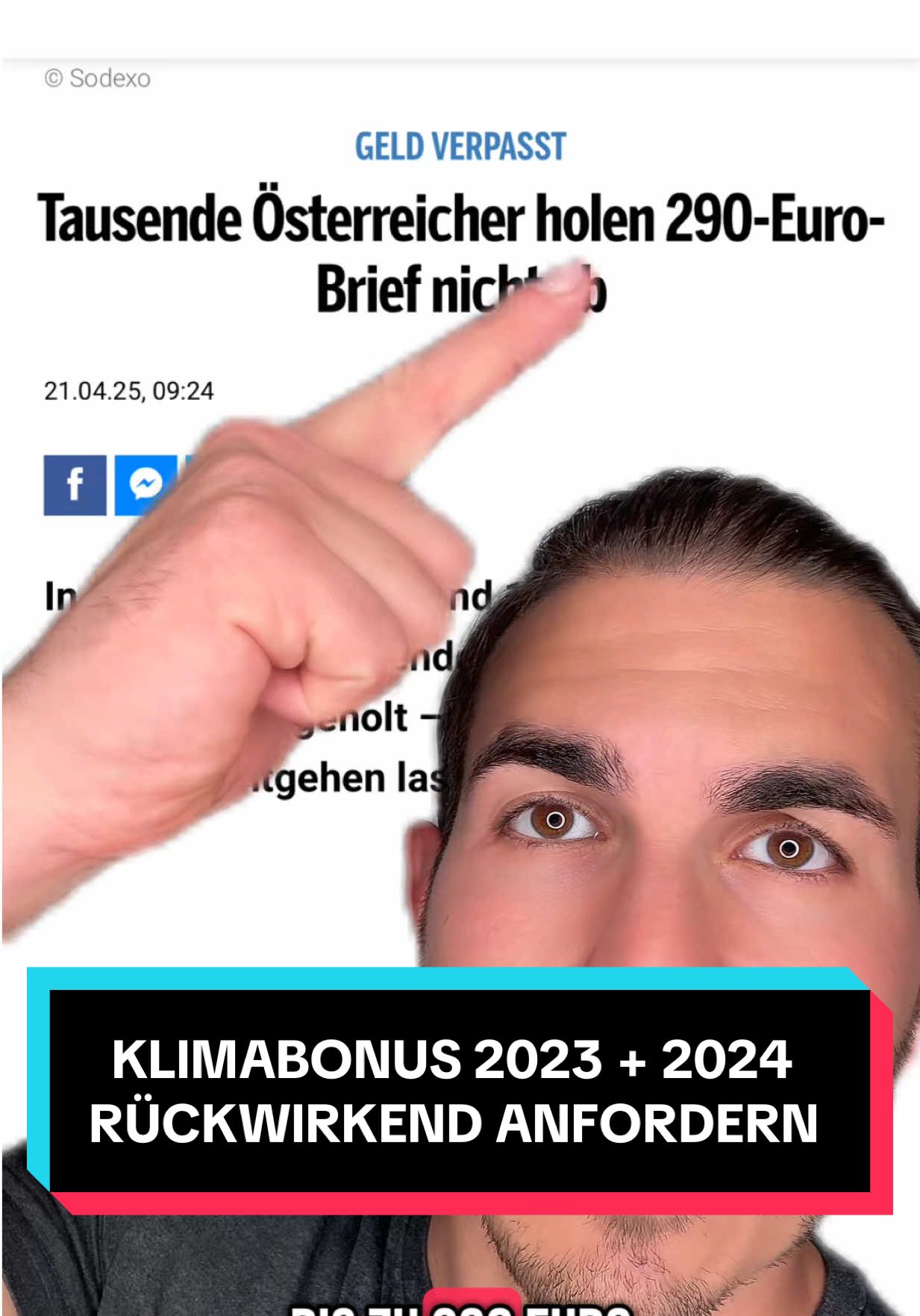 A post by @foerderminister on TikTok caption: 100.000 Menschen können sich den KlimaBonus noch immer holen ☝️! #förderungen #österreich #zuschuss #fyp #steuern #finanzen #bonus #geldzurück #klimabonus 