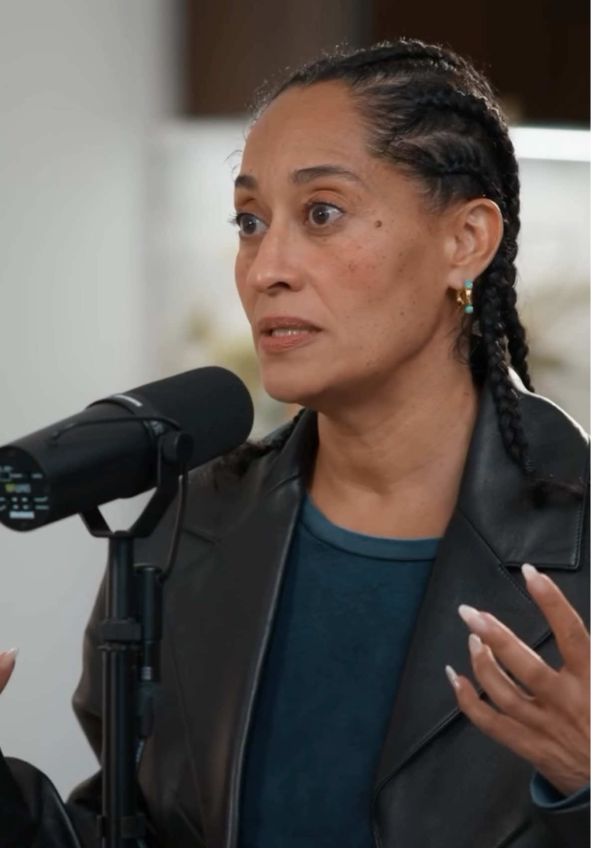 A post by @traceeellisross on TikTok caption: this was such a great conversation. listen to the entire thing. thank you michelle and craig @IMO Podcast. available whenever you get your podcasts. 
