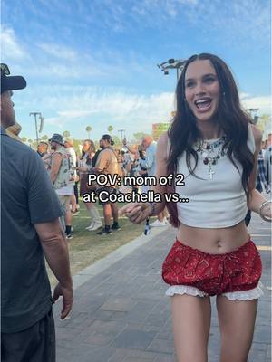A post by @abbieherbert on TikTok caption: Busting it down for Tpain and blippi 😅😭😂 #momsoftiktok #momtok #momlife #coachella 