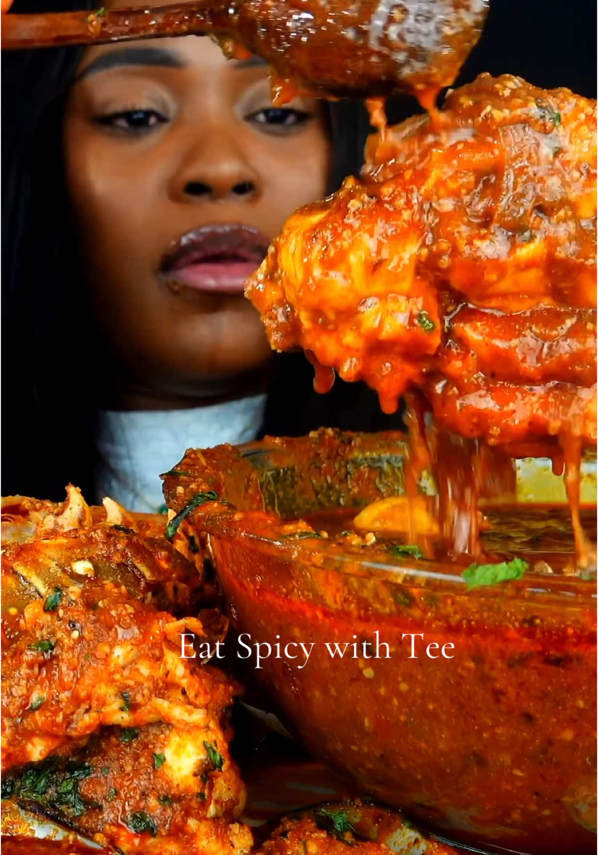 A post by @eatspicywithtee on TikTok caption: SPICY SEAFOOD MUKBANG Seafood boil #mukbang #seafoodboil #mukbangeatingshow #asmreating #asmrfood #eatspicywithtee 