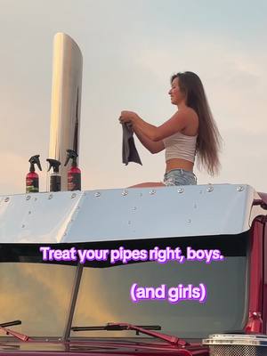 A post by @maryyycarol on TikTok caption: Discount: mary15 @Renegade Products USA  for 15% off ✨pipe dream✨ #polish #trucktok #westernstar #lowmax #truckshow #polishing #shiny 