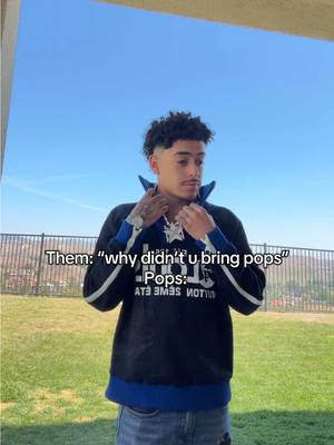 A post by @heyimsuie on TikTok caption: introvert son w extravert dad 😂😂😂 @Pops #chefsuie #chefpops #fatherson #relateable #funny #mexicandad #mexican #mexicanfamily #mexicantiktok #fyp #foryou 