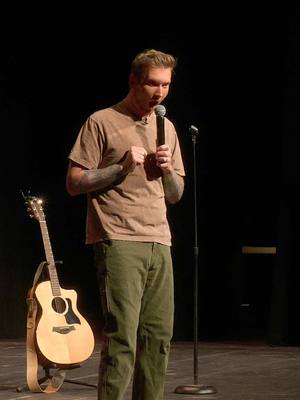 A post by @matt_mathews on TikTok caption: Welppppp #comedian #crowdwork #improv #standupcomedy 