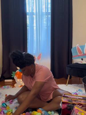 A post by @yo_thats_erica on TikTok caption: Decided I was NOT doing anything for Easter 🤦🏽‍♀️😂🐣 #thatmanandthemkids #momlife #busymom 