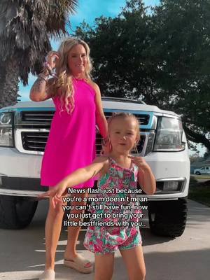 A post by @deerslayingmama on TikTok caption: Mom of both worlds 💗🩵 #foryourpage #viralvideo #boymom #girlmoms #mybestfriend #myeverything #lovethislife 