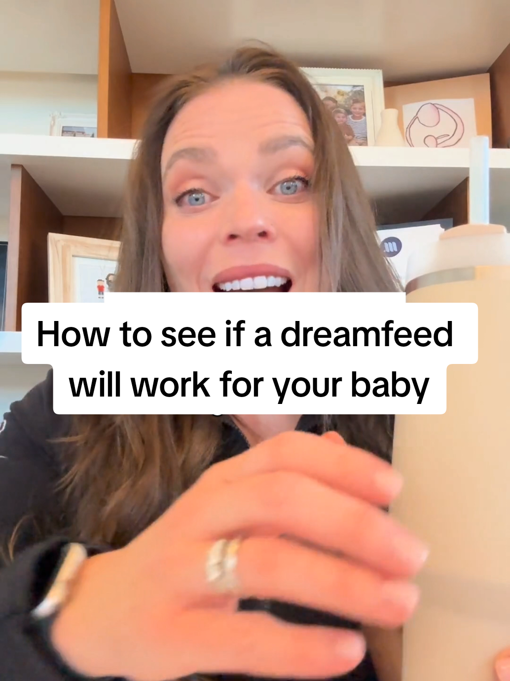 A post by @the.mama.coach on TikTok caption: It’s different depending on age⬇️ Sometimes they work- if so, keep going! Often they don’t! If not- I would work on a solid bedtime routine where babe closes their eyes in the crib. Under 12 weeks➡️ skip the dream feed and just do a later bedtime. Over 12 weeks➡️try it like I mention in the video and report back😂❤️ Questions? Ask away!# #dreamfeed #babysleep #sleepcoach #sleeptraining #newborn 