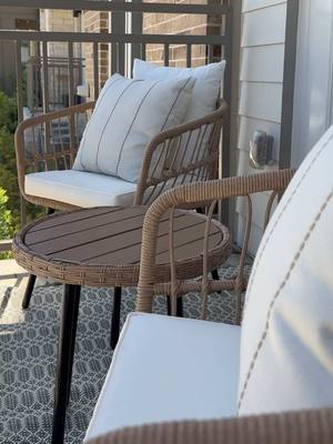 A post by @brooklynn_mullins on TikTok caption: What I Bought Vs How I Styled It! Loving This Patio Furniture From @Walmart! Summer Is Approaching Make Sure You Run To Grab Your Chic Patio Furniture Now! #walmartpartner #whatiboughtvshowistyleit  