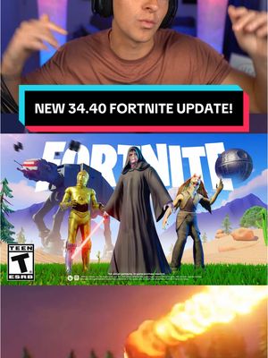 A post by @packapuncheryt on TikTok caption: NEW FORTNITE v34.40 UPDATE! 🤯🔥 #fortnite #fortniteclips #fortnitenews #Gaming #live