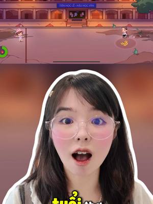 A post by @hattieuplay on TikTok caption: Trò chơi tạt dép mới update trong trường học Trở Về Tuổi Thơ nè. Trò này hơi khó chú @Cơm Tuổi Thơ ơii 😭 #hattieuplay #hattieuyt #GamingOnTikTok #trovetuoitho 