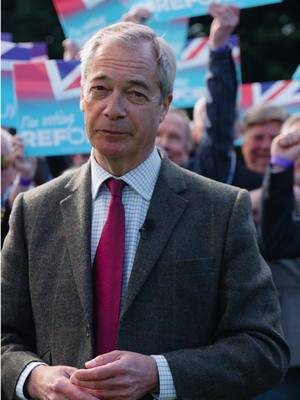 A post by @nigel_farage on TikTok caption: This Conservative-run council put a ‘colonialism’ woke warning next to a photo of Winston Churchill. Reform UK will take it down and stand up for our history.
