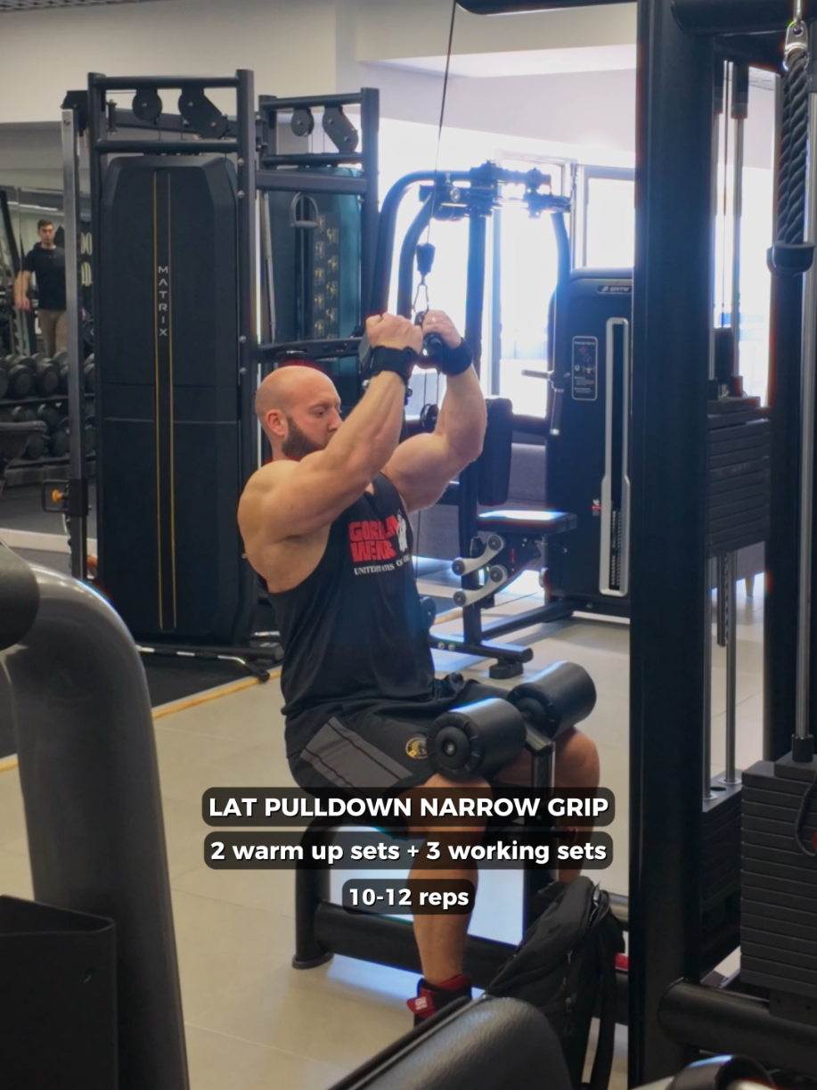 A post by @petarklancir on TikTok caption: Ready to strengthen your back? 👉 Give my full back workout a try and let’s crush those goals together! 🤝 --------------------------------- Clothing 👉 @gorillawear  👊 --------------------------------- #back #backworkout #latsworkout #gymworkouts #bodybuilding #musclebuilding #gym #gorillawear