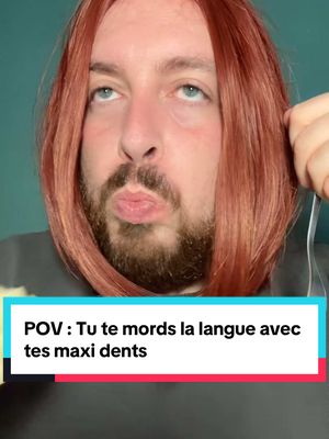 A post by @moguizoff on TikTok caption: POV : Tu te mords la langue avec tes maxi dents