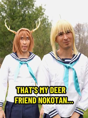 A post by @itskingchris on TikTok caption: That’s My Deer Friend Nokotan… (ib @Kly ) #anime #demonslayer #frieren #jojosbizarreadventure 