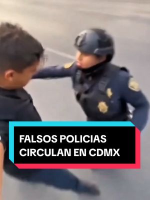 A post by @manuelpedrerooficial on TikTok caption: POLICÍAS FALSOS EXT0RS1ON4N CIRCULANDO CON PLACAS FALSAS | MANUEL PEDRERO 