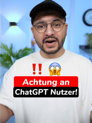 A post by @tiktoktechnik on TikTok caption: ‼️ Ey Falls ihr ChatGPT nutzt, dann deaktiviert diese Funktion! #chatgpt