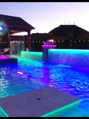 A post by @ultrapools on TikTok caption: Waterfall from the ceiling 😲 a must have 💦 #MorrillFamilyProject 💦 Let us know when you're ready 💦 