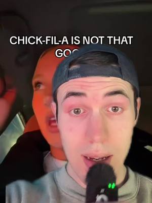 A post by @evenmorebrandonspam on TikTok caption: people are upset at chick fil a because of this…