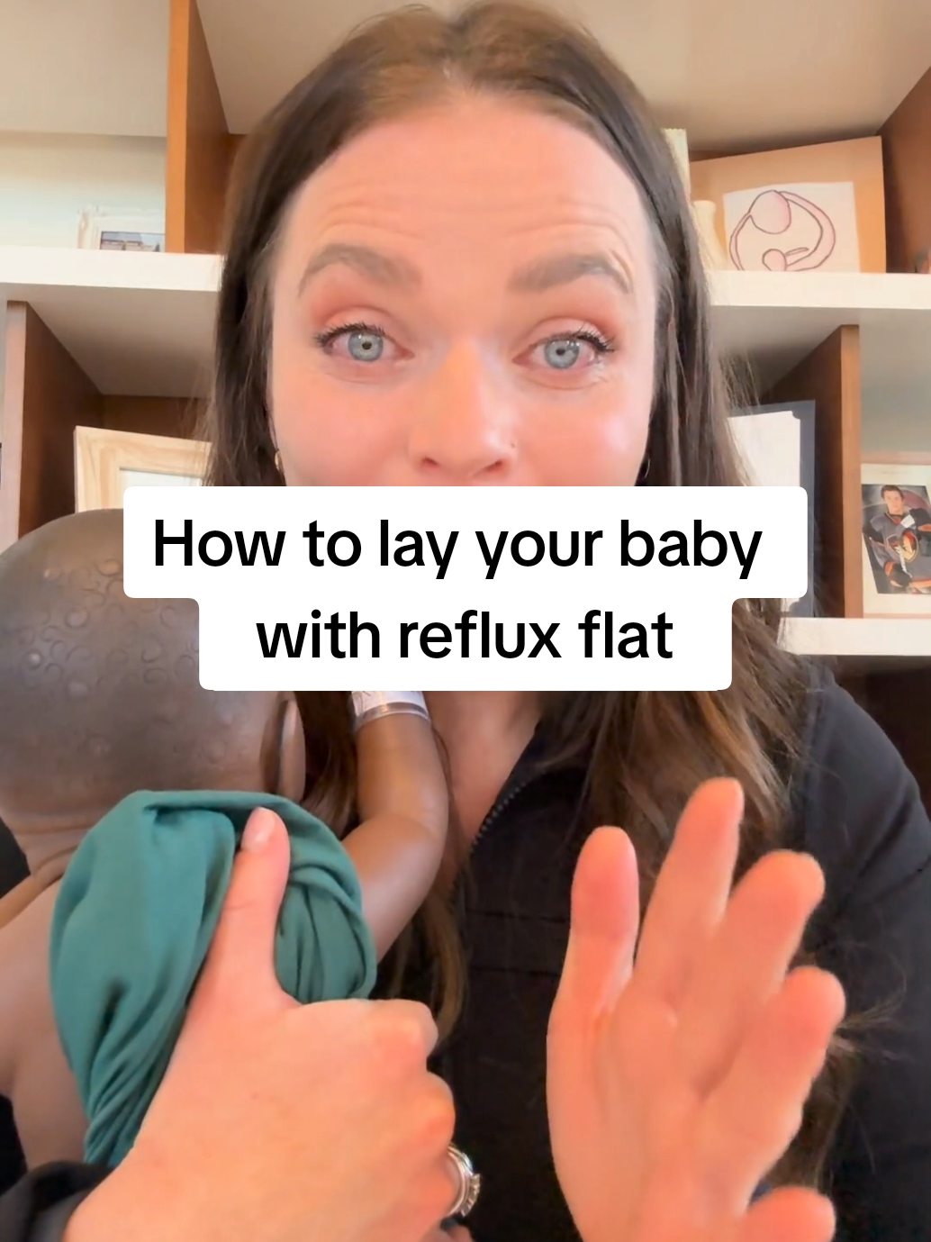 A post by @the.mama.coach on TikTok caption: How tired are you if you are doing this? Holding a baby upright after each feed is not sustainable. You’re exhausted and it doesn’t work great either. What works is: ➡️finding the root cause of the issue- there is almost always a feeding issue going on that we can help with. ➡️paying close attention during night feeds- if baby is sleepy or slows- end the feed. Lots of babes suck longer than an active feed, taking in more milk than they needed, making spit up worse. Questions? Ask away❤️❤️ #postpartum #newborn #breastfeeding #refluxbaby 