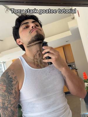 A post by @ivanthegreat86 on TikTok caption: Should of kept the beard 😪 try this look out if you can't grow a beard. This goatee and mustache look might fit you 🤔 #dallasbarber #menshairstyle #Texasbarber #goateeandmustachecombo #curlyhairstyles 