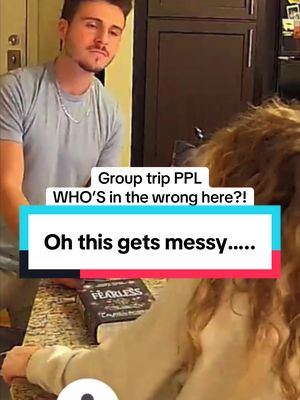 A post by @thebrandonrobert on TikTok caption: Okay who’s wrong here…? #groupchat #drama #homecamera 