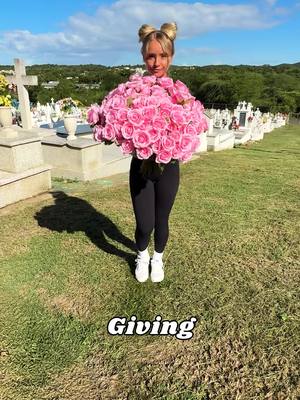 A post by @_the_clean_girl on TikTok caption: Clean Girl Puts Flowers on Abandoned Graves