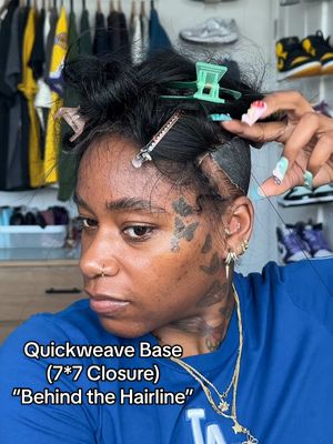A post by @laurasiaandrea on TikTok caption: EXPERIMENTINGGGG.. 😅🥲 I tried another #behindthehairline closure quickweave and I think it came out good?😌 👀👽 The closure was “Ehh” I wouldn’t order again because it shed alotttttttttt. Part 2 is next! Stay tuned, enjoy 🙏🏾🧚🏾‍♀️ #laurasiaandrea #laurasia #laurasia_yt #laurasiaandreapcos #explore #fyp #blackgirl #5k #viral #hairtok #quickweave #quickweavetutorial #beautysupplyhair #quickweavebase #closurequickweave 