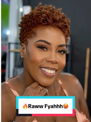 A post by @krewkutz_ on TikTok caption: ❤️‍🔥RAWWW FYAHHHH🔥🔥🔥 … Can y’all Drop some 🥵’s in the comments for our Curlfrenn & Help me Let her know she’s Glowjussss❤️‍🔥🔥🥵 … #transformation #naturallyshesdope #naturalhairstyles #naturalhair #natural #beautiful #gorgeous #krewkutz #yourfavoritebarber #fy #fyp #ladybarber  … Color Done by: @ur1anna ❤️‍🔥