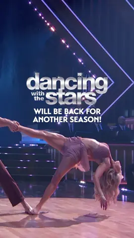 A post by @officialdwts on TikTok caption: Cue the celebration dance 💃🕺 another season of #DWTS is coming to ABC and Disney+! 🎉 Next day on Hulu.