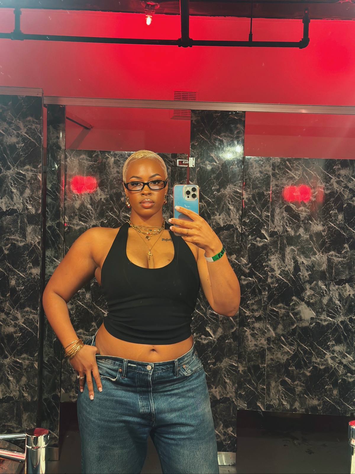 A post by @zyahbelle on TikTok caption: I think I look cute in #readingglasses 