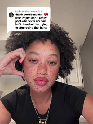 A post by @salemmitchell on TikTok caption: Replying to @salem a little hair chat