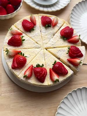 A post by @kookmutsjes on TikTok caption: WHITE CHOCOLATE STRAWBERRY PIE (NO BAKE) #food #recipe #pie #dessert #chocolate #strawberry #nobake #tasty #easy #fy #fyp CREAM 30 ml heavy cream 75 g white chocolate   250 g mascarpone 40 g powdered sugar 8 g vanilla sugar (1 sachet) 24 g whipped cream stabilizer (3 klopfix) 500 ml heavy cream FILLING ladyfingers milk 200 g strawberries WHITE CHOCOLATE GANACHE 60 ml heavy cream 125 g white chocolate TOPPING grated coconut strawberries Heat 30 ml of heavy cream almost to a boil. Add the pieces of white chocolate (75 g), let sit for 1 minute, then stir until smooth. Let it cool. Place the mascarpone, powdered sugar, vanilla sugar, and whipped cream stabilizer in a deep bowl and mix for 1 minute. Gradually add the 500 ml of heavy cream and mix until stiff. Add the cooled white chocolate mixture and mix until smooth. Cut the strawberries into pieces. Briefly dip the ladyfingers in milk and place them on the bottom of a springform pan. Spread a layer of cream on top and sprinkle with some strawberry pieces. Repeat with a second layer of cream. Dip more ladyfingers in milk and place them on top. Spread the remaining strawberries over them and finish with a final layer of cream. Smooth the top. For the ganache: heat 60 ml of cream almost to a boil. Add the white chocolate (125 g), let sit for 1 minute, then stir until smooth. Let it cool slightly. Pour the ganache evenly over the cream layer. Sprinkle with grated coconut. Cover the cake and refrigerate overnight to set. Cut the cake into slices and garnish with fresh strawberries. Tips: Let the mascarpone come to room temperature before mixing. This makes the cream nice and fluffy and prevents lumps. Use cold cream when whipping. It gives the best firmness. Dip the ladyfingers briefly in the milk. Too long = soggy, and you’ll get a wet base. Let the ganache cool to lukewarm before pouring it over the cake. Let the cake set for at least 6 hours, but overnight is ideal. That way, you can slice it nicely. Store in the fridge, up to 2 days for the best flavor and texture. Garnish the cake right before serving with fresh strawberries. You can use quartered strawberries arranged in a fan shape on each slice. Or add some white chocolate curls for an extra touch. I used a 24 cm (9.5 inch) springform pan for this recipe.