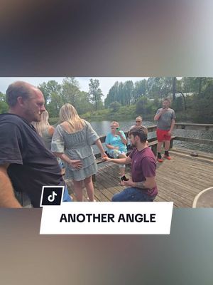 A post by @therobbieharvey on TikTok caption: Another angle of the most famous proposal in the World. 