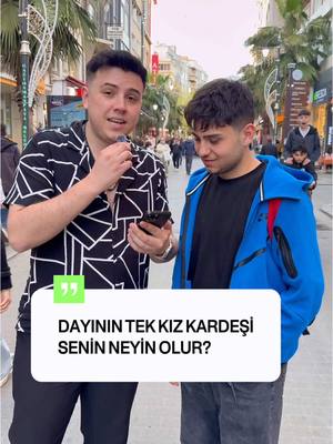A post by @semihvarol on TikTok caption: Dayının tek kız kardeşi neyin olur?😎#svfc #sokakröportajları 