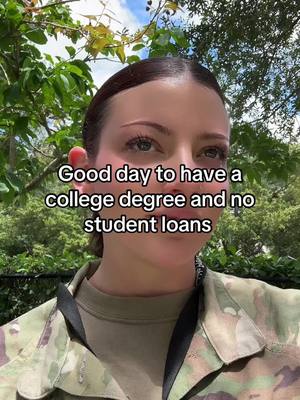 A post by @largeju on TikTok caption: I’m not a recruiter  #army #marines #navy #coastguard #airforce #military #militaryhair #gibill #tuitionassistance #studentloans #collegedegree