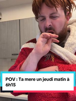 A post by @moguizoff on TikTok caption: POV : Ta mère un jeudi matin à 6h15