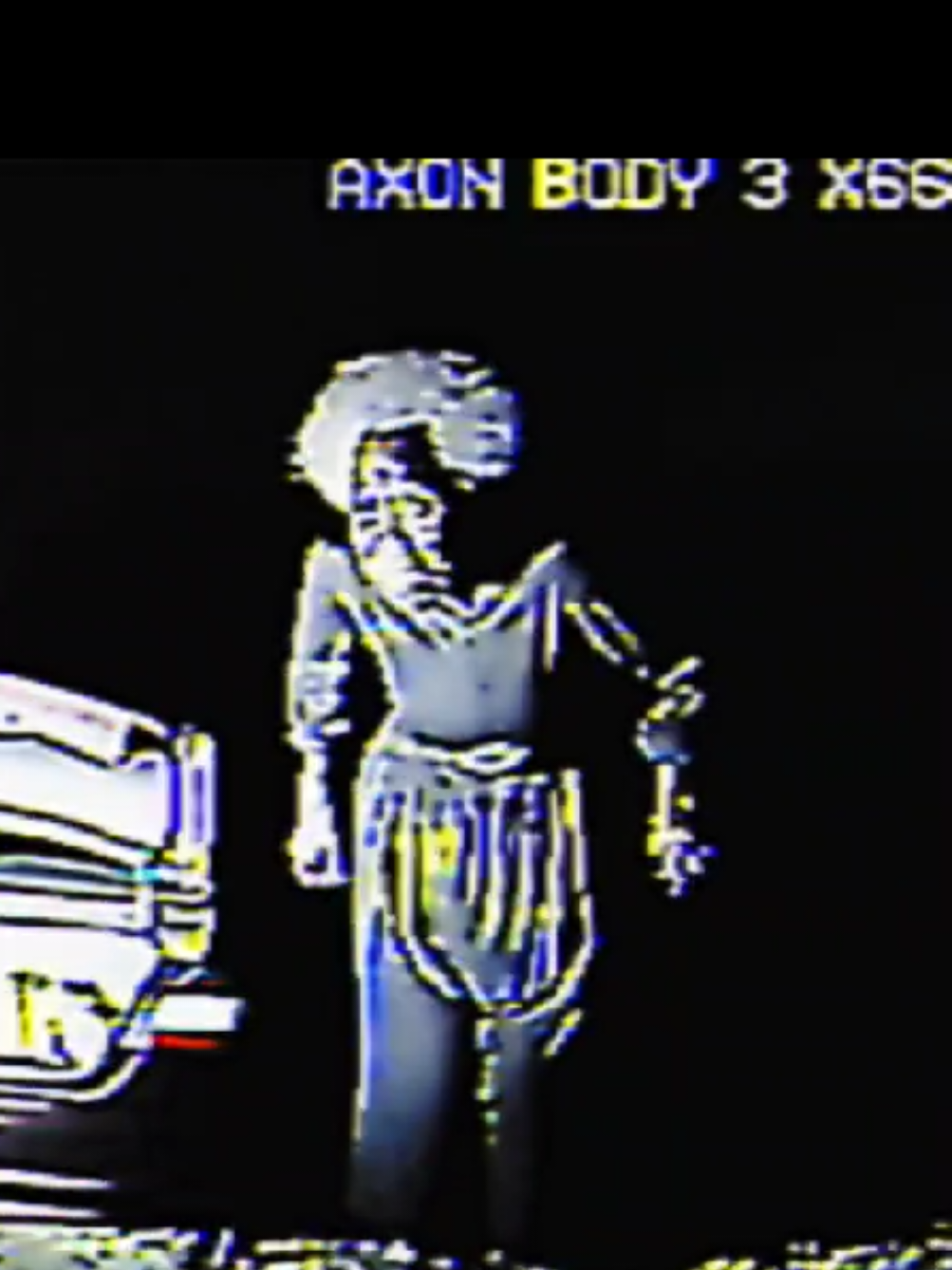 A post by @urbanlegendsfromthehood on TikTok caption: police pull over couple suspected of crime and when reviewing the footage from the bodycam, they saw her. what do you think she was there for?  #police #caughtoncamera #scary #paranormal #paranormaltiktok 
