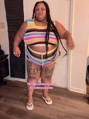 A post by @cekeyusjones on TikTok caption: #OOTD #fashionnovacurve #plussize #blackwomen 