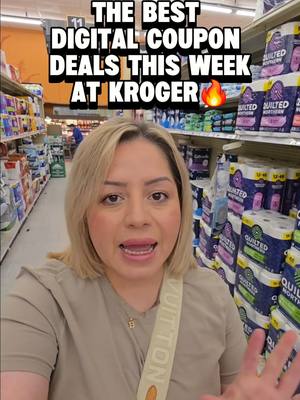 A post by @brodiesaves on TikTok caption: Kroger deals this week 🔥 starts today 4/23 #krogercouponing  #kroger #krogerhaul  #budgetshopping 