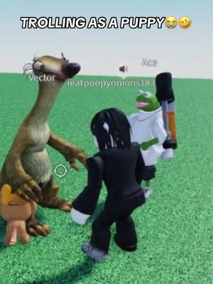 A post by @its_cxldkid on TikTok caption: TROLLING AS A PUPPY #robloxfyp #micup #micuproblox #robloxvc 