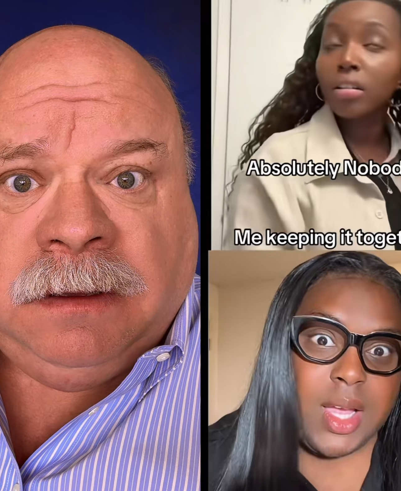 A post by @chamberlin_kevin on TikTok caption: #duet with @M Y R E E K #Duet me reading the news