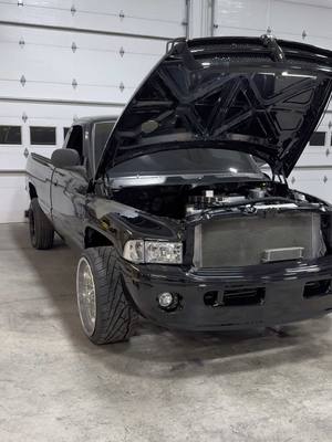 A post by @_greg_a on TikTok caption: Tech Tip of the day: Boost leak check your 💩 & don’t drill through Intercooler end tanks to run mounts 🤦🏻‍♂️ O and also run @Stainless Diesel 5 blade turbskis! 