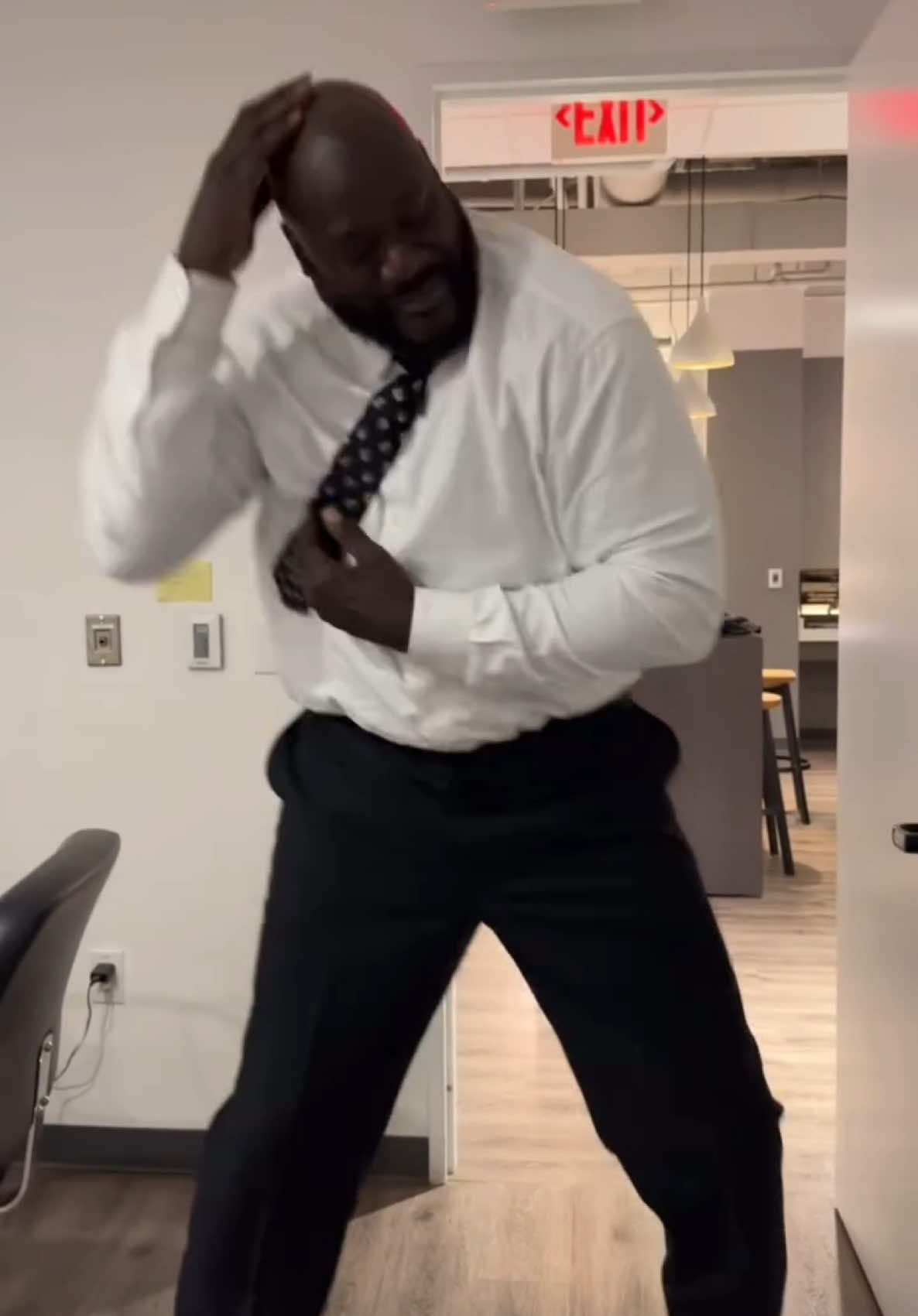 A post by @shaq on TikTok caption: Jay z and Beyoncé make me bring out my old dances