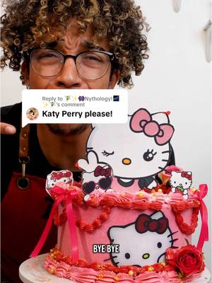 A post by @everythingjustbaked on TikTok caption: Replying to @🧚‍♀️✨👾Nythology!🌌✨🧚‍♀️ Katy Perry cake😭😭 #cake #cakedecorating 