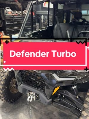 A post by @johnmicheal1996 on TikTok caption: Defender Turbo Build Update! #rickyandtheboss #canamoffroad #evopowersports #highlifter #audioformz #breadstickricky @Backyard Boogie Customs @High Lifter @audioformz @Can-Am Off-Road @Evolution Powersports 