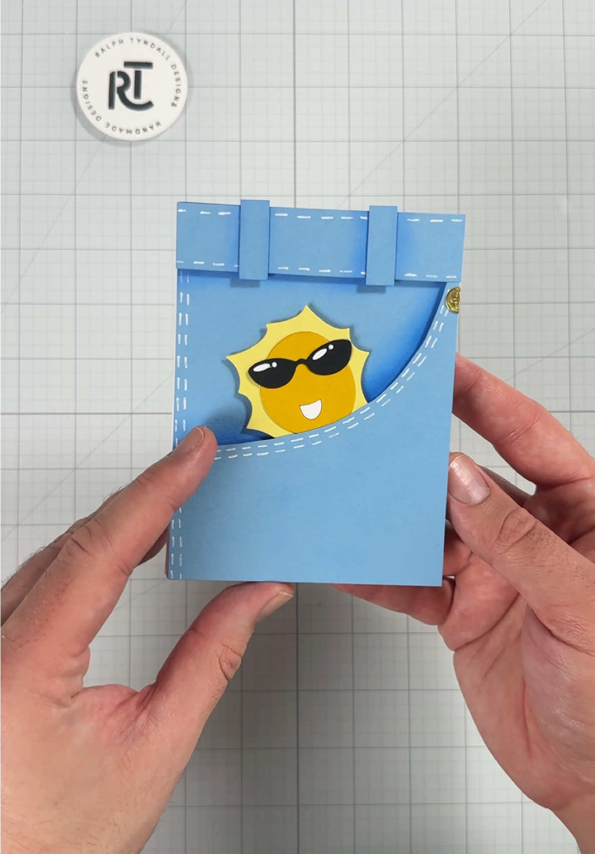 A post by @ralphtyndall on TikTok caption: Replying to @Caue Canum ok I know it’s not exactly the same greeting card as the one in the movie but I felt like going very literal 🤷🏻‍♂️  #cardmaking #asmr #easya #diy #craft 