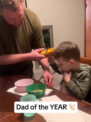 A post by @funniest.babies.usa_ on TikTok caption: Dad of the year 👏🏻 #funny #kids #babies #fyp 