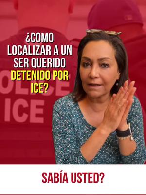 A post by @abogadaalmarosanieto on TikTok caption: Su ser querido fue detenido por ICE? Así puede localizarlo #estadosunidos🇺🇸 #ICE #migra #inmigracion #immigration #trump 